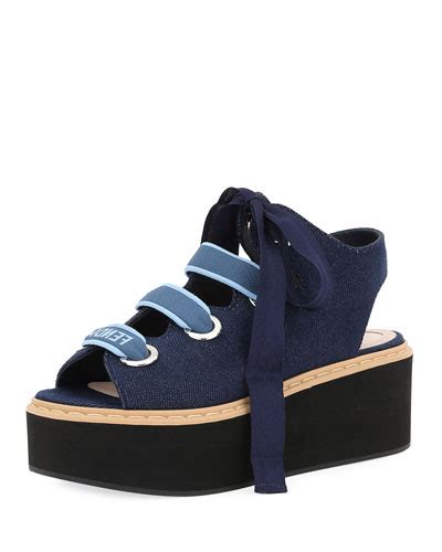 fendi denim sandal|fendi sandals neiman marcus.